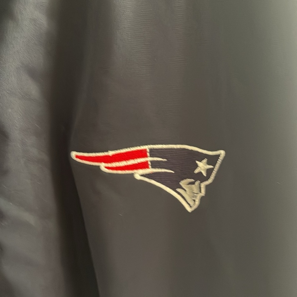 NFL Team Apparel Women Patriots Jacket Size 3X Zipper Up Blue Red - Picture 4 of 8